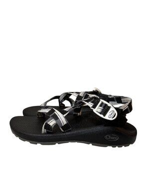 Chaco Womens Zcloud Sandal Black White Size 10